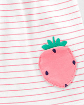 3-Piece Strawberry Little Short Set