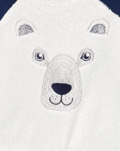 2-Piece Bear Fuzzy Pullover & Jogger Set