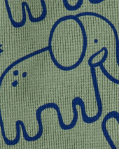 Elephant 2-Way Zip Cotton Sleep & Play