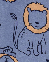 Пижамы из 100% хлопка плотного кроя из 4 предметов Lion   4-Piece Lion 100% Snug Fit Pambıqlı PJ-lər