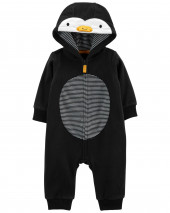 Penguin Zip-Up Jumpsuit