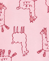 4-Piece Llama 100% Snug Fit Cotton PJs