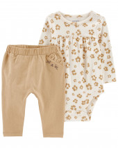 Baby 2-Piece Leopard Bodysuit Pant Set