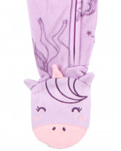 Baby 1-Piece Unicorn Fleece Footie PJs