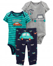 Multi Baby 3-Piece Car Little Character Set