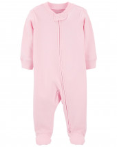 Pink Baby 2-Way Zip Cotton Sleep & Play